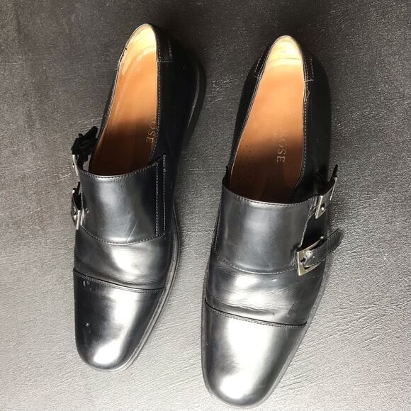 Taryn Rose Men’s Black Leather Double Monk Shoes, Size 9.5 main image 15